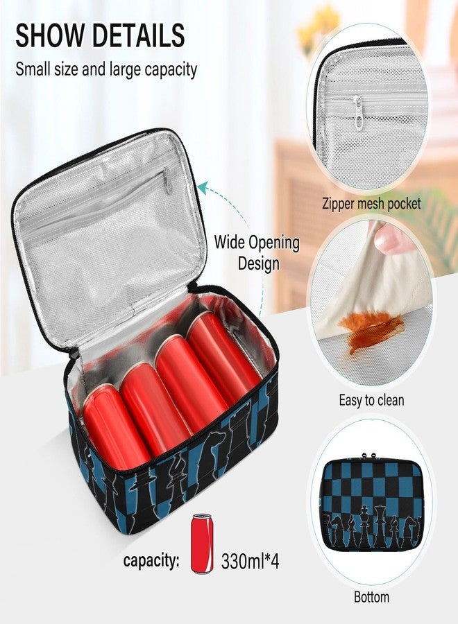 Krafig Chess Sets Lunch Box Bag for Women Kids Girls Boys, Reusable Insulated Cooler Lunch Meal Food Container Tote for Work, School, Travel, Picnic - Image 5